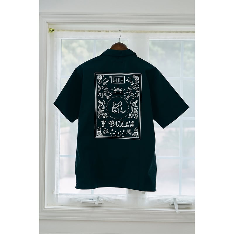 F BULL'S ゴルフシャツ (BLACK×WHITE) | F BULL'S STORE