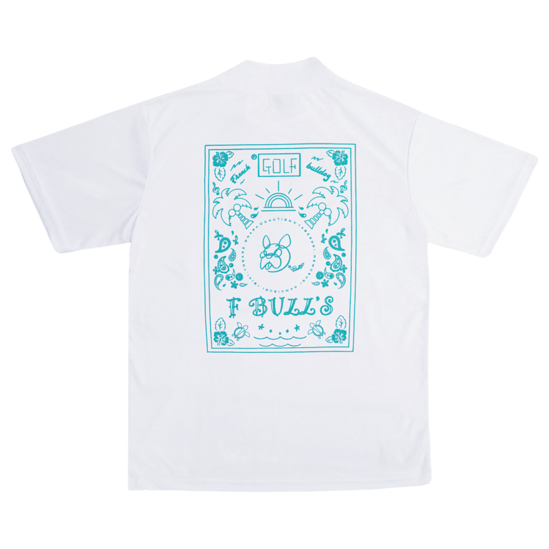F BULL'S ゴルフウェア (WHITE×TURQUOISE) | F BULL'S STORE