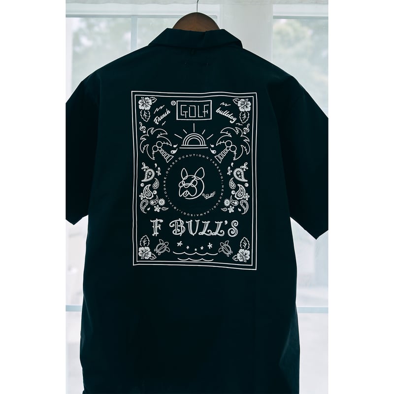 F BULL'S ゴルフシャツ (BLACK×WHITE) | F BULL'S STORE
