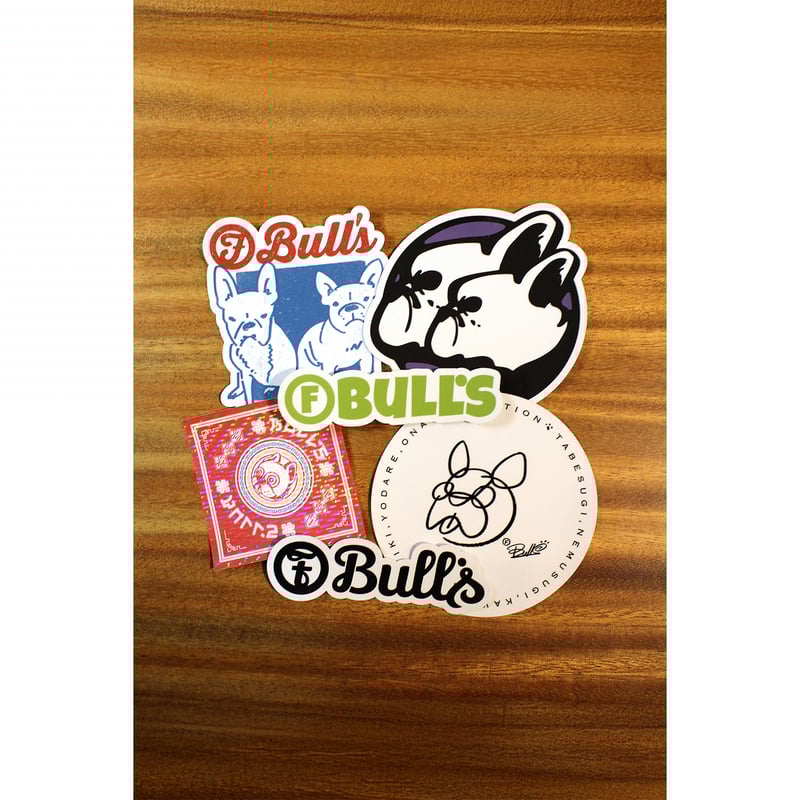 F BULL'S えふぶるずステッカー (おおきいさいず) | F BULL'S STORE