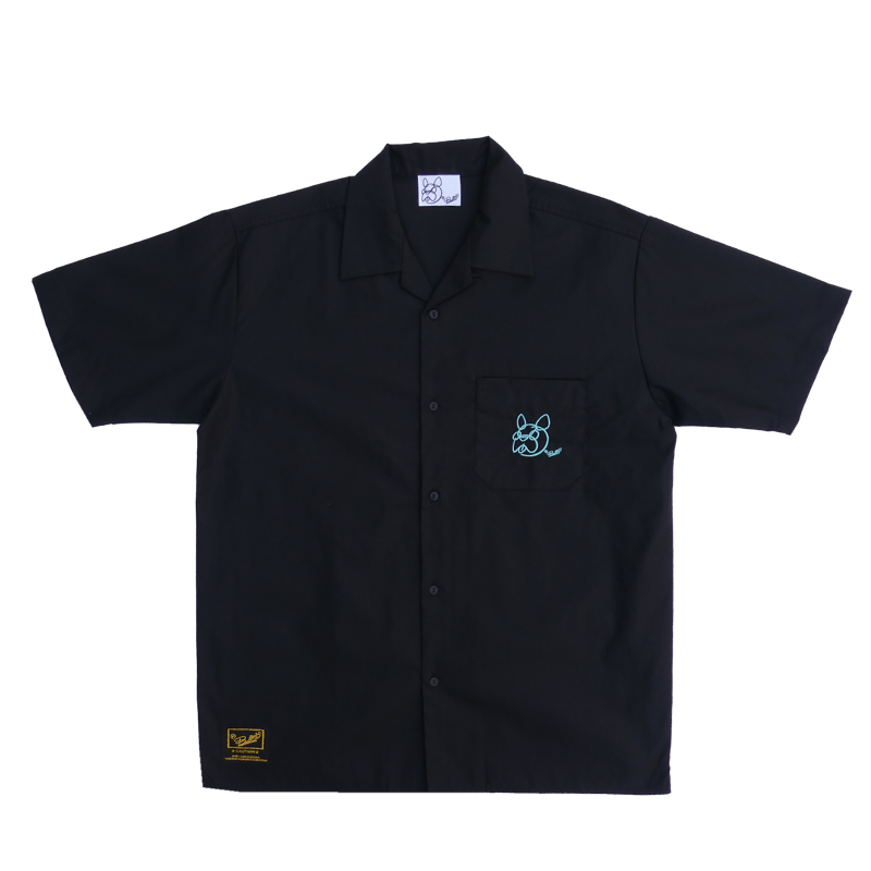 F BULL'S ゴルフシャツ (BLACK×TURQUOISE) | F BULL'S STORE