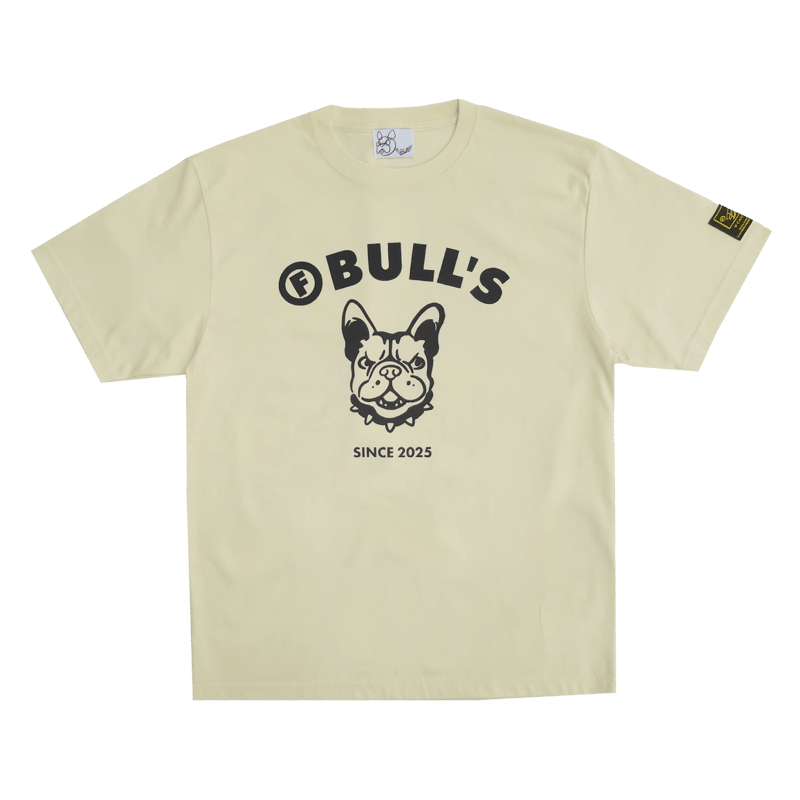 F BULL'S クールTシャツ (IVORY×BLACK) | F BULL'S STORE