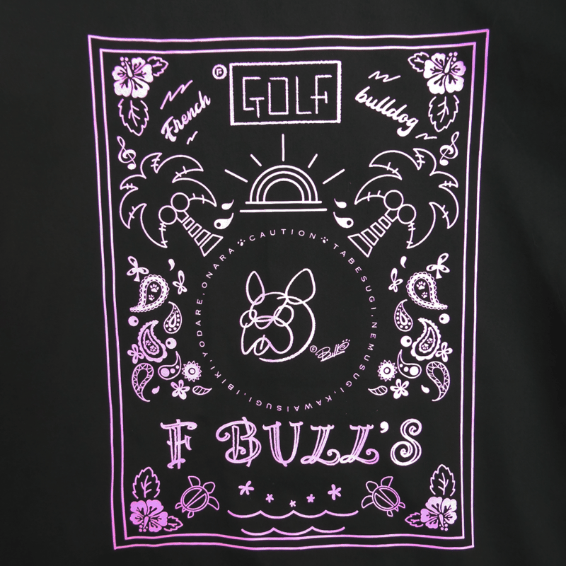 F BULL'S ゴルフシャツ (BLACK×PINK) | F BULL'S STORE