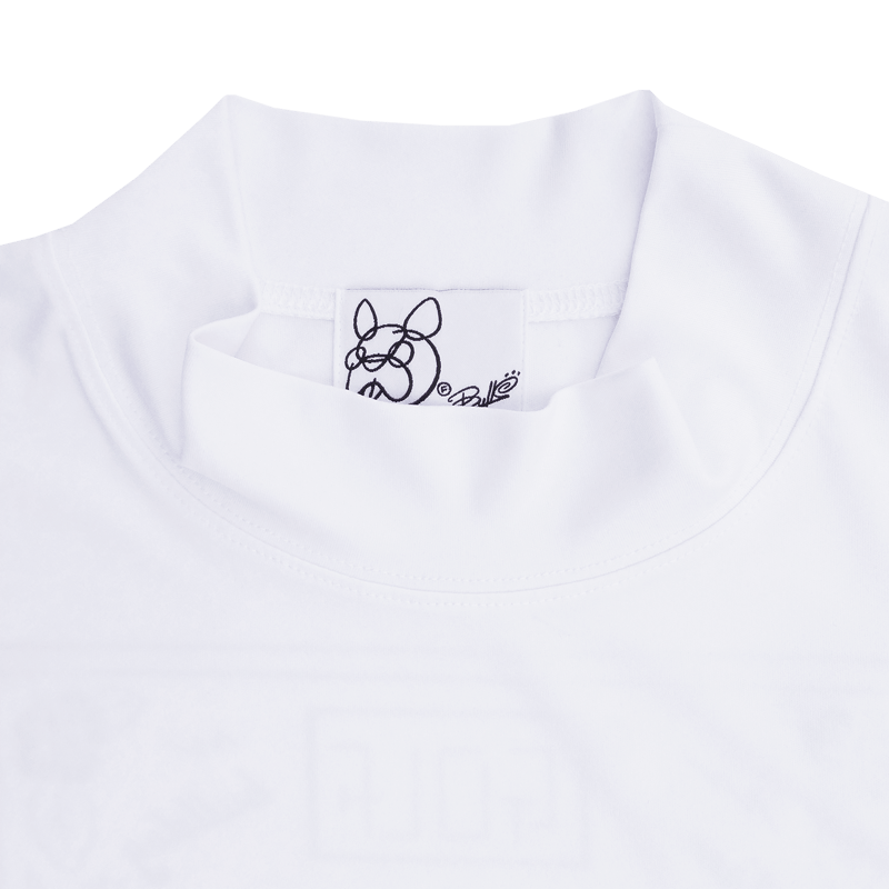 タグ付き Bull&Bul ゴルフ ワンピース プリーツ ロゴ F BULL'S ゴルフウェア (WHITE×TURQUOISE) | F BULL'S STORE