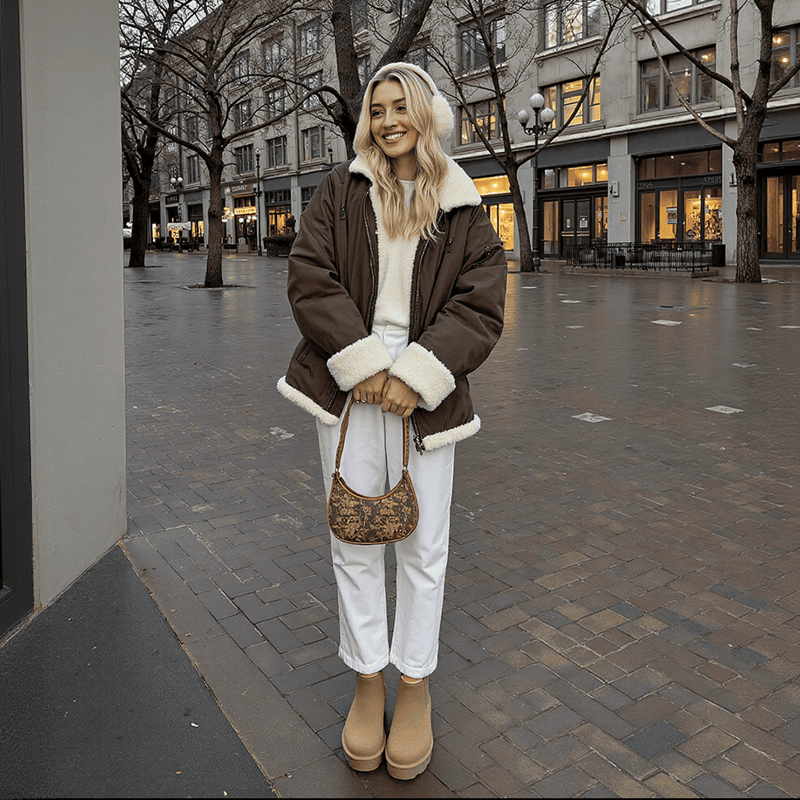 【nana】 L.B.Evansムートンブーツ LB Evans レディース厚底サイドゴアブーツ《スエード×防滑アウトソール