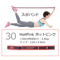 spoband　30　ホットピンク（約2.6㎏負荷相当）