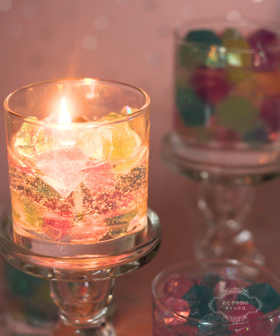 ダイヤモンドの煌めきキャンドル 【カラフル】 | おとぎの国のキャンドル