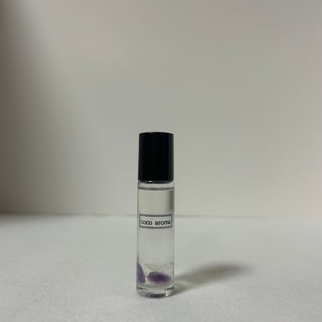 天然石（アメジスト&水晶）入りオールオンアロマ10ml