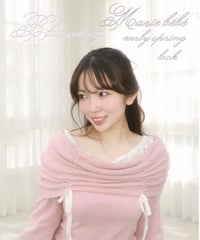 lace layered prima knit ／ Blossom pink