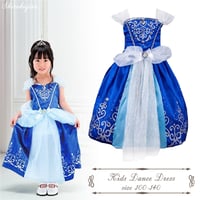 シンデレラ 舞踏会ドレス 子供用 プリンセス ハロウィン クリスマス コスプレ 衣装 仮装 パーティ キッズ お姫様 なりきり コスチューム 姫 お遊戯会 発表会 ブルー 青