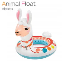 アニマルフロート アルパカ 浮き輪 子供 キッズ O型 浮輪 うきわ INTEX インテックス フロート プール 海 レジャー 水遊び 水慣れ 映え O字型 動物 立体
