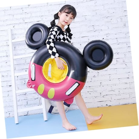 キッズフロート ミッキー かわいいお耳のカラーフロート 浮輪 / 持ち手 足入れ 子供 赤ちゃん 浮き輪 ベビー 海水浴 海 プール ビーチ ミッキー ミニー マウス ディズニー
