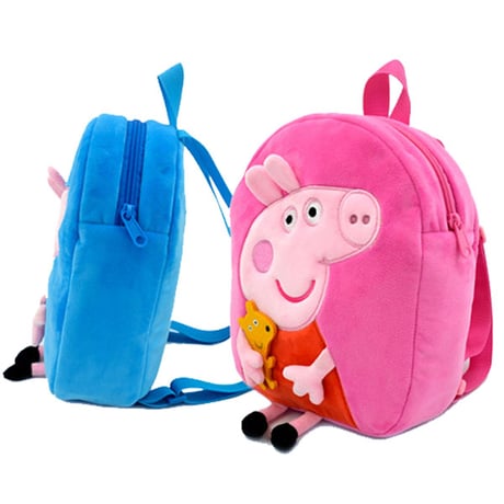 キッズ ピッグ リュックサック ベビーリュック ピンク ブルー ピッグ こぶた ふわもこ キッズ 男の子 女の子 ぬいぐるみ かわいい