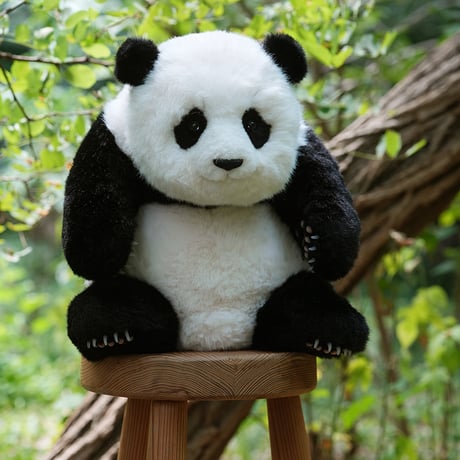 熊猫工房/七仔(チーザイ)パンダ、リアルぬいぐるみ パンダ 七仔