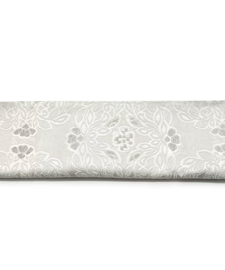 【新品】 【京袋帯】 【お仕立済み】六通 グレー 唐草風 カジュアル 送料無料！【商品番号】90100022