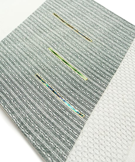 【訳アリ特価品】袋帯 螺鈿 スワトウ刺繍 白系 [90100111]