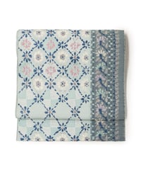 【新品】 【八寸名古屋帯】 【お仕立済み】六通柄 松葉仕立て 白藍 菱 証紙付 西陣織 帯屋捨松謹製 カジュアル 送料無料！【商品番号】90100092