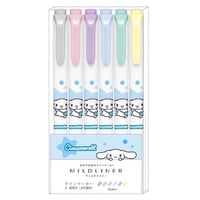 サンリオ マイルドライナー6色セット シナモロール