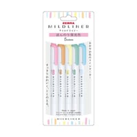 マイルドライナー ほんのり蛍光色 5色セット