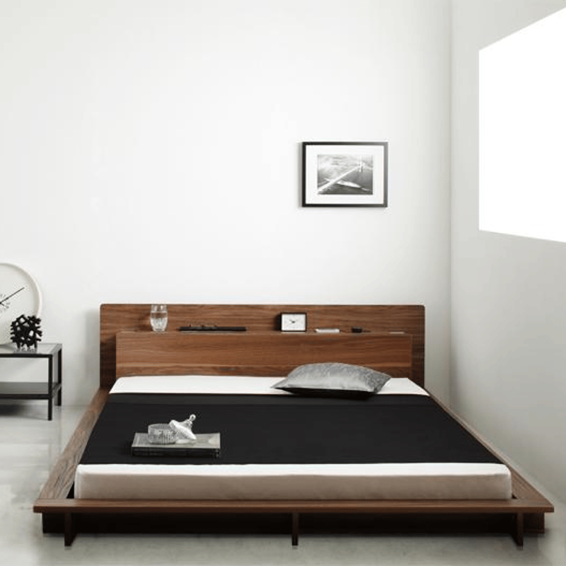 モダンライト・コンセント付きローベッド Burlington バーリントン