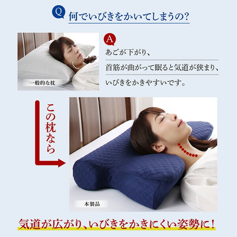 睡眠対策スマート枕 いびき軽減 いびきストップ 本体 睡眠の質を向上させるいびき軽減枕 | Castle.of.north