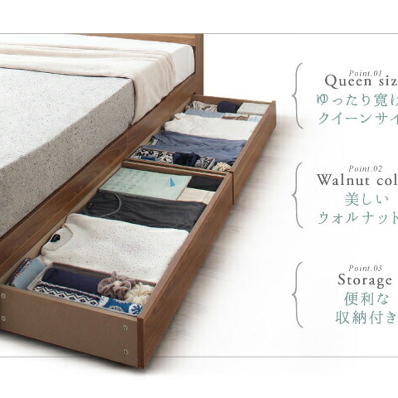 ベッドフレーム クイーン 棚・コンセント付収納ベッド Montray モントレー 棚・コンセント付収納ベッド Montray モントレー – precocirico