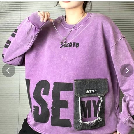 ピグメントリメイク風プルオーバー