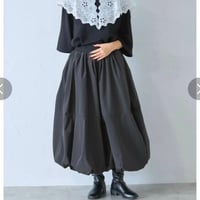 [ 再入荷] 再入荷裾切替タフタバルーンスカート
