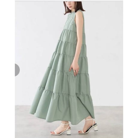 [再入荷]今年も大人気パールデザインノースリティーアドワンピース.6500円の30%オフ