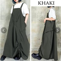 好評に付き再入荷‼️[再々入荷]裾シャーリングステッチJPSK　ジャンパースカート.9850円の30%オフ