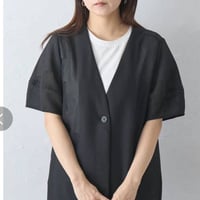 新作　メッシ、パフスリーブ半袖ジャケット