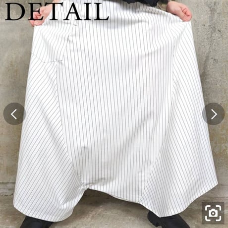 モードストライプサルエルパンツ