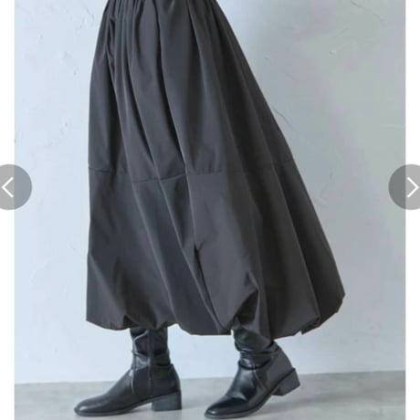 [ 再入荷] 再入荷裾切替タフタバルーンスカート.5445円の30%オフ