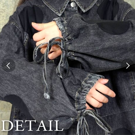 DOT パッチデニムブルゾン&パッチデニムワイドパンツ(単品購入可能)