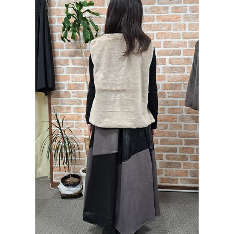 フェイクファーサイドリボンジレ