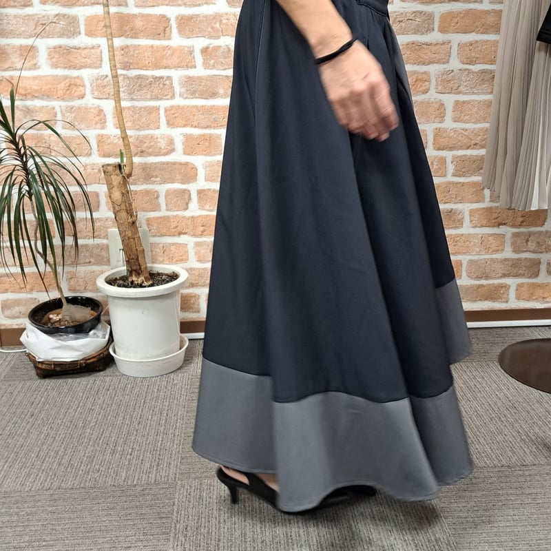 再入荷]配色ラップスカート | StudioV2