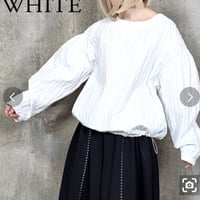 モード縦ジャガード裾ドロストプルオーバー