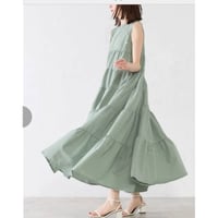 [再入荷]今年も大人気パールデザインノースリティーアドワンピース