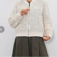 新作　レースショートブルゾン