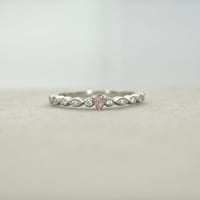 【CGL鑑定書付】PT950 ピンクダイヤモンド 0.08ct ダイヤモンド 0.06ct リング 12号  FANCY PINK  SI-2