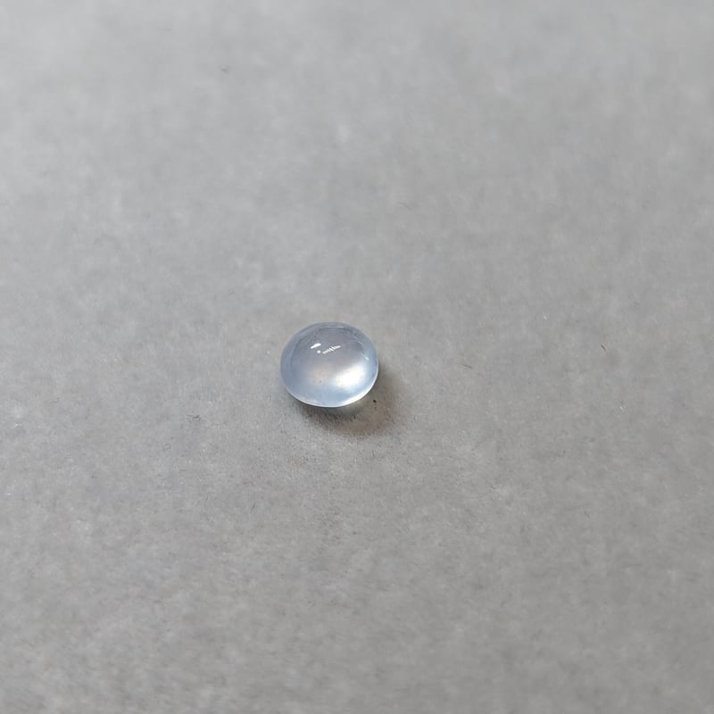 日独鑑別書】氷翡翠 1.198ct 6.14×6.22mm ラウンド カボション カット 