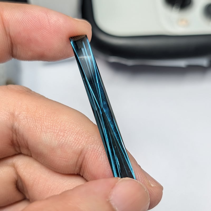 インディコライト トルマリン 8.89ct 45mm×5.5mm レクタンギュラー