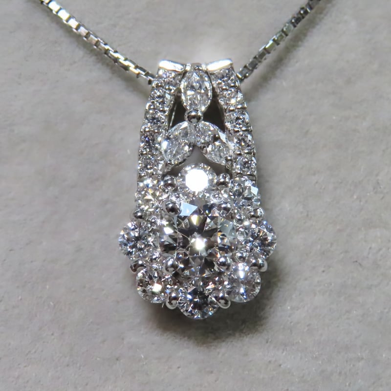 pt850 パールペンダントトップ　ダイヤ0.03ct 1_6531ca52-00d4-4774-831f-