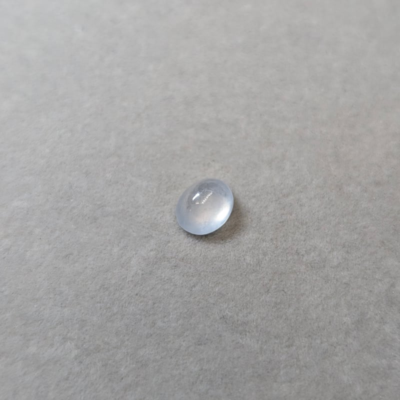 日独鑑別書】氷翡翠 1.376ct 7.14×5.80mm オーバル カボション