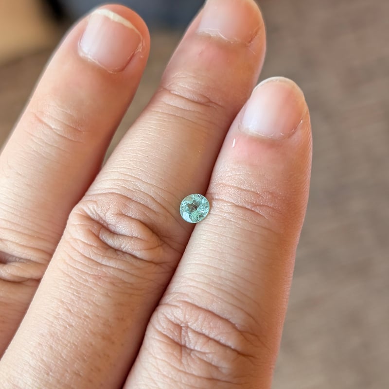 パライバトルマリン 0.42ct 4.5mm ラウンド カット ルース