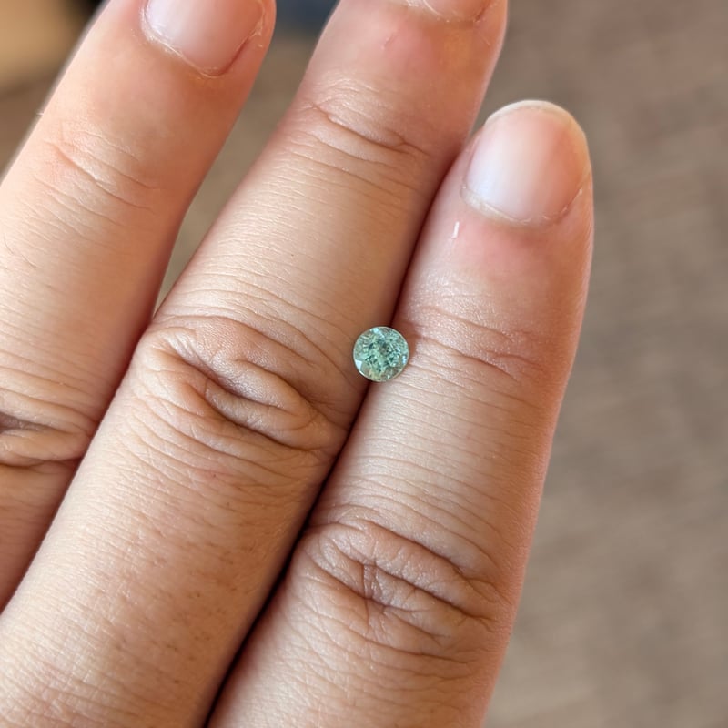 パライバトルマリン 0.42ct 4.5mm ラウンド カット ルース