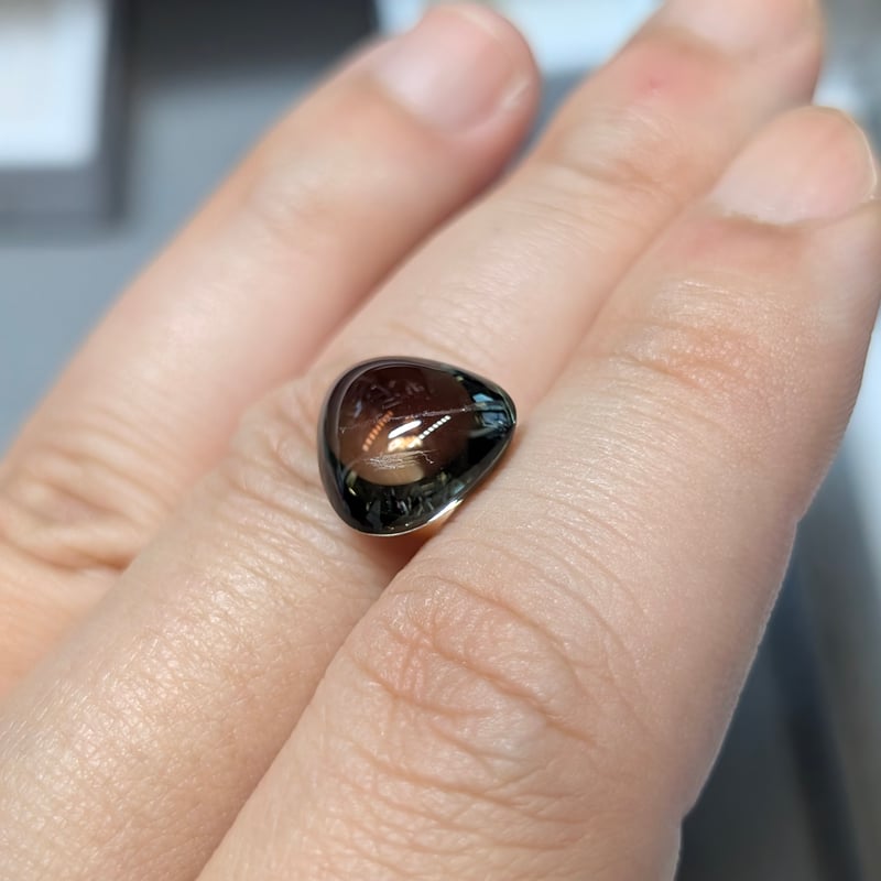 天然石　カボション　トルマリン 希少カラー 天然 バイカラー☆彡トルマリン 4.22ct ルース