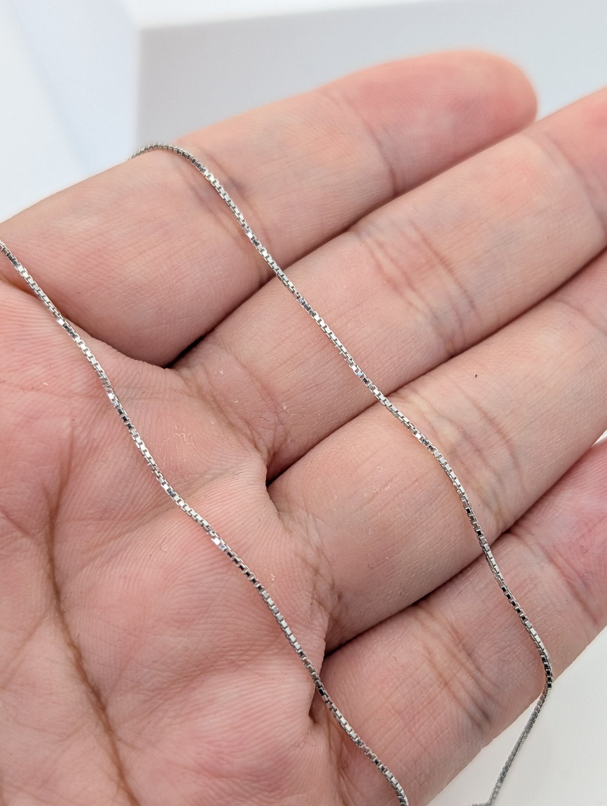 茉莉花さま専用)　ベネトン　14インチ PT950 ベネチアン 0.7mm チェーン 45cm スライドアジャスター付