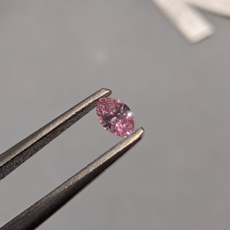 CGLソ】 ピンク ダイヤモンド 0.109ct FANCY INTENSE PINK S