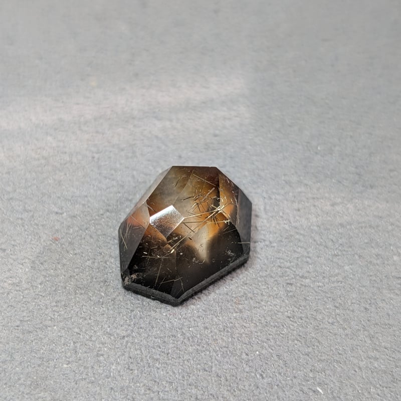 ルチルクォーツ×アゲート ダブレットストーン 21,12ct 20.41×16.18mm